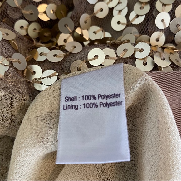 JENNIFER LOPEZ sequined 3/4 sleeve crop top XS - Picture 7 of 7